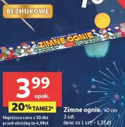 Auchan Zimne ognie 40 cm 3 szt oferta