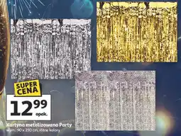 Auchan Kurtyna metalizowana Party (90x250 cm, różne kolory) oferta