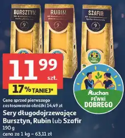 Auchan Sery długo dojrzewające Bursztyn, Rubin lub Szafir oferta