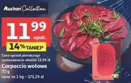 Auchan Carpaccio wołowe 70 g oferta