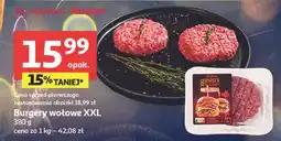 Auchan Burgery wołowe XXL 380 g oferta
