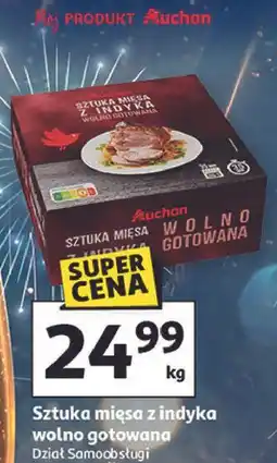 Auchan Sztuka mięsa z indyka wolno gotowana oferta