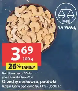Auchan Orzechy nerkowca, połówki oferta