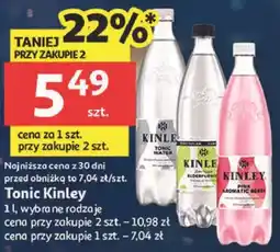 Auchan Tonic Kinley 1 l, wybrane rodzaje oferta