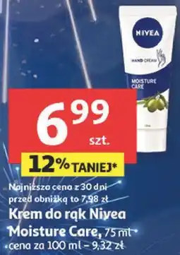 Auchan Krem do rąk Nivea Moisture Care (75ml) oferta