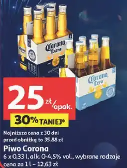 Auchan Piwo Corona 6 x 0.33 l oferta