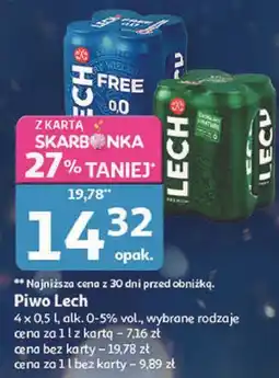 Auchan Piwo Lech 4 x 0.5 l oferta