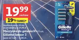 Auchan Maszynka do golenia H 5 Gillette Sensor 3 (5 szt.) oferta