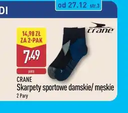 ALDI Skarpety sportowe damskie/męskie (2 pary) oferta