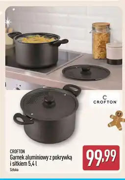 ALDI Garnek aluminiowy z pokrywką i sitkiem 5,4 l (CROFTON) oferta