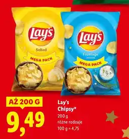 Lidl Chipsy, różne rodzaje oferta