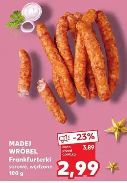 Kaufland Frankfurterki surowe, wędzone oferta