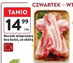 Intermarche Boczek wieprzowy bez kości, ze skórą oferta