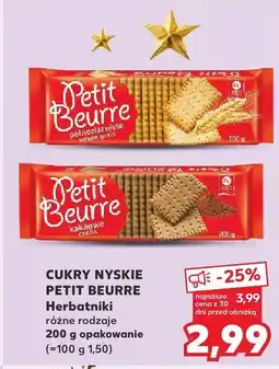 Kaufland Herbatniki PETIT BEURRE różne rodzaje oferta