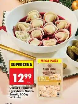 Biedronka Uszka z kapustą i grzybami oferta