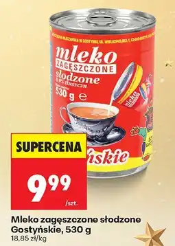 Biedronka Mleko zagęszczone słodzone oferta