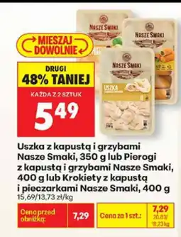 Biedronka Uszka z kapustą i grzybami oferta