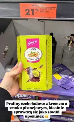 Biedronka Praliny czekoladowe z kremem o smaku pistacjowym oferta