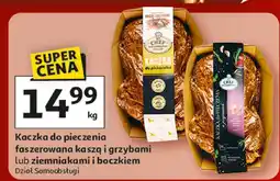 Auchan Kaczka do pieczenia faszerowana kaszą i grzybami lub ziemniakami i boczkiem Dział Samoobsługi oferta