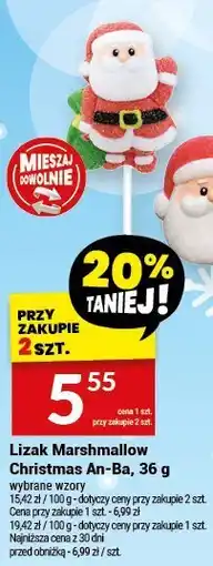 Twój Market Lizak Marshmallow Christmas 4tr-Ba, 36 g oferta
