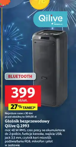 Auchan Głośnik bezprzewodowy Qilive oferta