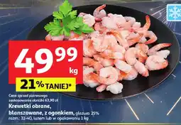 Auchan Blanszowane krewetki oferta