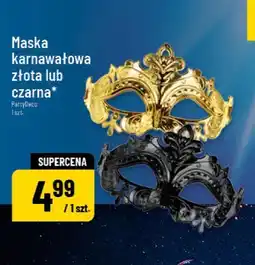 Polomarket Maska karnawałowa złota lub czarna oferta