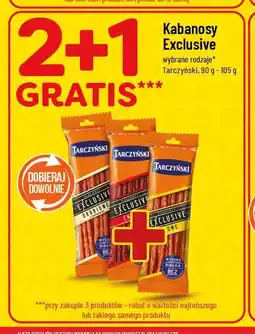 Polomarket Kabanosy Exclusive Tarczyński (wybrane rodzaje, 90 g - 105 g) oferta
