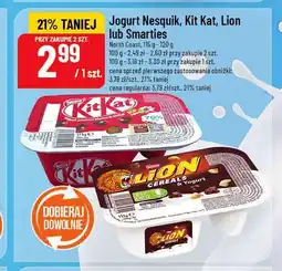 Polomarket Jogurt Nesquik, Kit Kat, Lion lub Smarties oferta