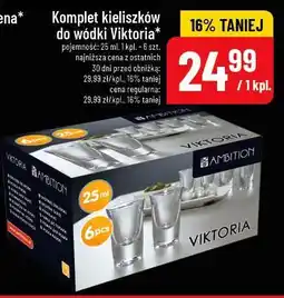 Polomarket Komplet kieliszków do wódki Viktoria 6 szt. (25 ml) oferta