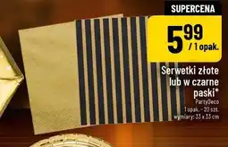 Polomarket Serwetki złote lub w czarne paski oferta