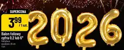 Polomarket Balon foliowy cyfra 0,2 lub 6 PartyDeco 35 cm oferta