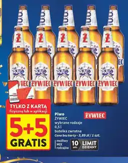 Intermarche Żywiec Piwo (wybrane rodzaje, butelka zwrotna) oferta
