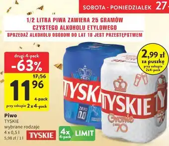 Piwo Tyskie 4x0,5 l