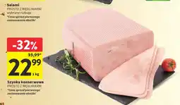 Intermarche Szynka konserwowa Prosto z Wędlinarni oferta