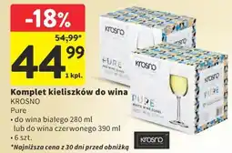 Intermarche Komplet kieliszków do wina KROSNO Pure, 6 szt oferta