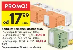 Intermarche Komplet szklanek do napojów (różne rodzaje, 4 szt.) oferta