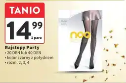 Intermarche Rajstopy Party 20 DEN lub 40 DEN, kolor czarny z połyskiem oferta