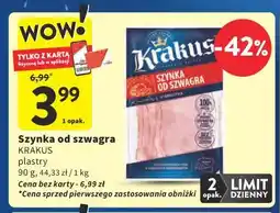 Intermarche Szynka od szwagra KRAKUS plastry oferta