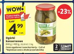 Intermarche Ogórki konserwowe oferta