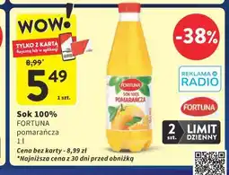 Intermarche Sok 100% pomarańcza FORTUNA oferta