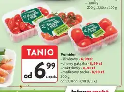 Intermarche Pomidor (śliwkowy, cherry gałązka, daktylowy, malinowy tacka 500g) oferta
