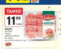 Intermarche Salami GALBANI plastry oferta