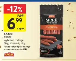 Intermarche Snack Chorizo Argal 50g oferta