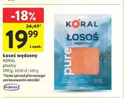 Intermarche Łosoś wędzony KORAL oferta