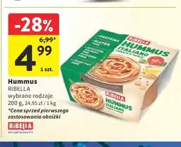 Intermarche Hummus RIBELLA (różne rodzaje) oferta