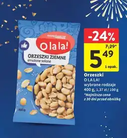 Intermarche Orzeszki O LA LA! ziemne smażone solone 400 g oferta
