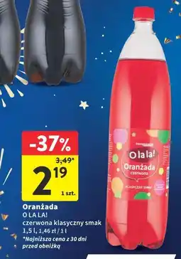 Intermarche Oranżada O LA LA! czerwona klasyczny smak 1,5 l oferta