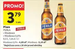 Intermarche Piwo PERŁA Miodowa/Miodowa 0,0% oferta