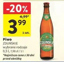 Intermarche Piwo ZDUŃSKIE (wybrane rodzaje) oferta